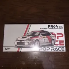 ポップレース 1/64 三菱 ランサーエボリューションIV サファリラリーケニア