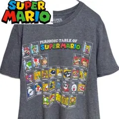 SUPER MARIO 公式 マリオ 半袖Tシャツ グレー キャラクターのサムネイル