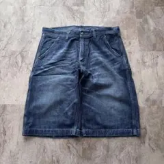 90s old wide buggy half pants 膝下 jortsのサムネイル