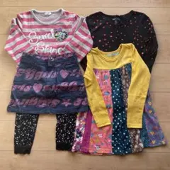 130cm 女の子 まとめ売り 5点 GAP他 Tシャツ チュニック 春秋