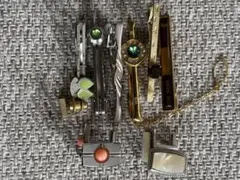 ネクタイピンセット クリスタル装飾