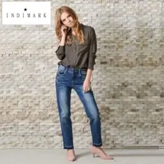 美品　インディマーク　ガールフレンド　カットオフ　デニム　ジーンズ　ストレッチのサムネイル