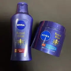 ニベア ロイヤルブルーボディミルク、クリーム