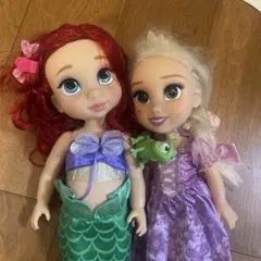 アリエルとラプンツェル 人形セット 約30cm