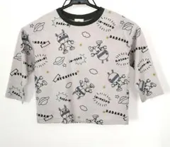 アンパンマン　ダダンダン　総柄　長袖Tシャツ　ロンT