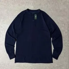 新品未使用 L.L.Bean エルエルビーン ヘンリーネックロンT 猫目ボタンのサムネイル
