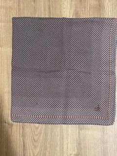 【ckカルバン】メンズハンカチ⑪（かすり模様、グレー）