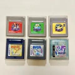 【6点セット】ポケットモンスター ゲームボーイ ソフト