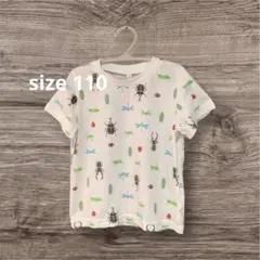 子供服西松屋110昆虫柄 半袖Tシャツ古着