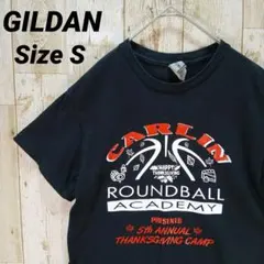 古着 ギルダン バスケットボール カレッジ風 プリントTシャツ 黒 メンズ S