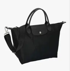 ロンシャン ル プリアージュ ネオ トップハンドル L 黒LONGCHAMP