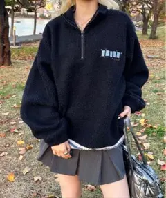 sedacle ボアハーフジッププルオーバー