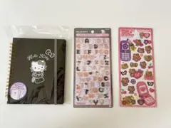 ハローキティ　シール帳×シール２枚セット