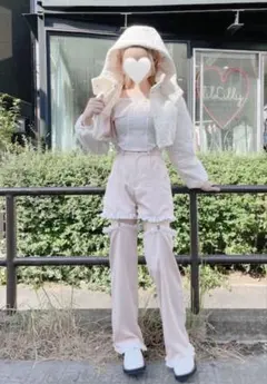 ハートキルティングダウンジャケット ホワイト