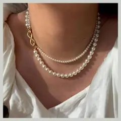 パールネックレス　ネックレス　アクセサリー　パーティ　デート　結婚式　発表会