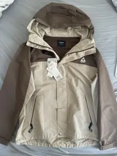 BEAMS HEART フード付きジャケット M ベージュ/ブラウン 新品タグ付