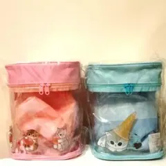 【新品・未開封】mofusand 巾着付きショルダーバッグ　全2種セット