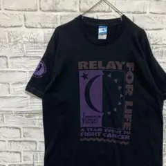 USA製90sヴィンテージTシャツ！シングルステッチブラック古着L 0803