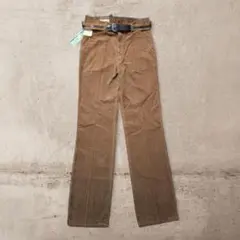 vintage90s太畝コーデュロイパンツブラウンベルト付き日本製レア