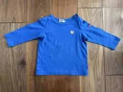 ホットビスケッツ ミキハウス 長袖 Tシャツ ロンT 青 ブルー 80