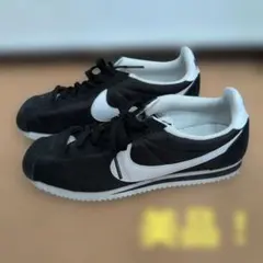 23 Nike ナイロン　コルテッツ　ブラック/ホワイト スニーカー