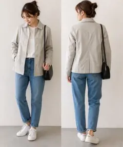 ステンカラーコート Mサイズ レディース 軽量 春秋 アウター　UNIQLOのサムネイル
