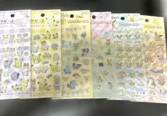 キラキラ ぷくぷく ポケモンシール6セット ドロップシールおまけ付き！