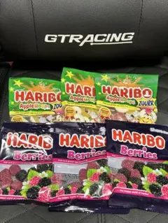 HARIBO ハリボー ベリーズ サワーアップルリング　80グラム　各3袋のサムネイル