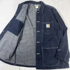 美品 90s カーハート カバーオール エドウイン期 XL 黒 チョアコート