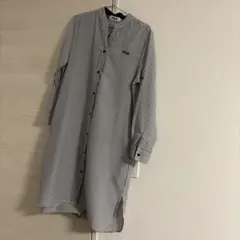 FILA ストライプ シャツワンピース M
