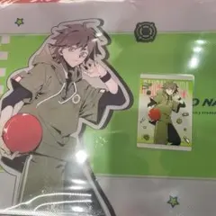 ダンガンロンパ　ラウンドワン苗木誠　B4プラマット＆アクリルカード