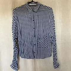 ZARA チェックシャツ　丈短め