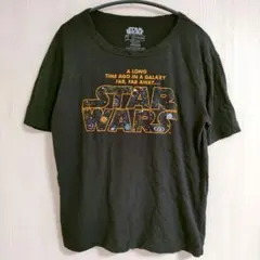 STAR WARS スターウォーズ プリント Tシャツ 半袖 L 黒 綿100%