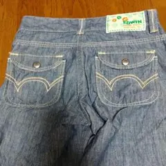 夏用♪EDWINストレートデニム ブルー