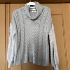 OLIVE des OLIVE グレー タートルネックニット