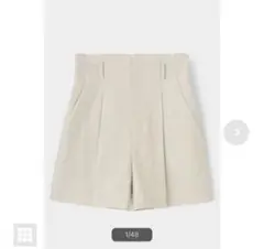 HIGH WAIST TUCK SHORTS moussy
