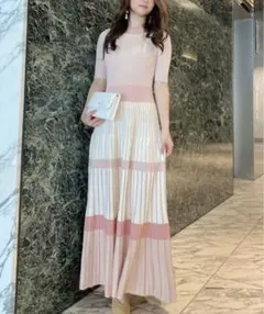 定価2万 未使用 エイミーイストワール カラーレイヤー ニットワンピース