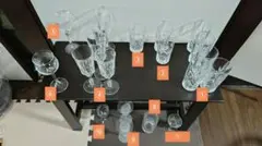 【計20個】クリスタルガラス カットデザイン グラスセット