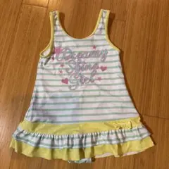 女の子用ワンピース水着 ストライプ・ドット