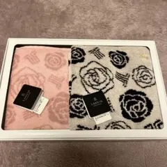 LANVIN バラ柄ハンカチ 2枚セット