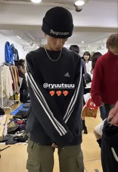 稀少】Supreme 2-Tone Rib Beanie　ブラック　黒