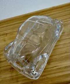 日本製 ガラス 車型 置物 アンティーク レトロ 小物 飾りmm