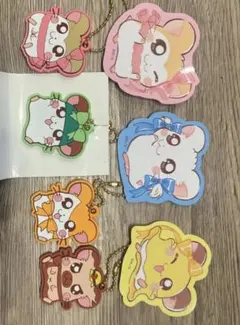 とっとこハム太郎　ラバーキーホルダー　ステッカー