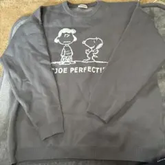 スヌーピーセーターグレー