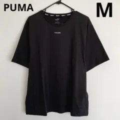 PUMA レディース オーバーサイズ 半袖Tシャツ M 黒 シンプル スポーツ