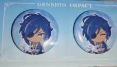 公式正規品　ガイア　缶バッジ　2点　留影叙佳期　原神