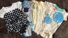 ロンパース・カバーオール4点セット　70センチ　赤ちゃん　夏服　部屋着