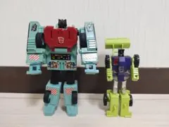 〘当時物〙トランスフォーマー ホットスポットとスクラッパー ジャンク品