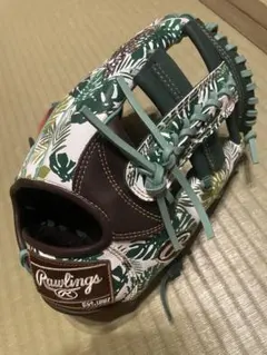 Rawlings 軟式グローブ 外野手用 左投げ 花火モデル マルチカラー