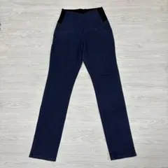 S マタニティパンツ ダークブルー デニム風